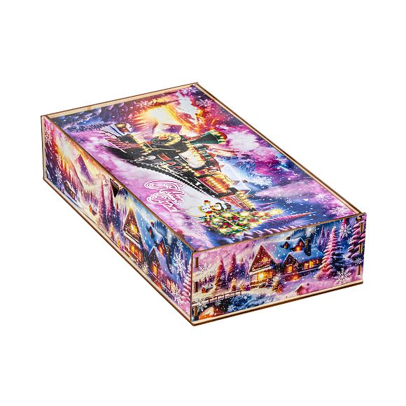 Сладкий новогодний подарок Снежный экспресс (малый)