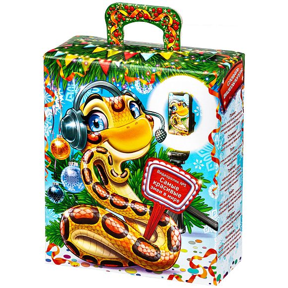 Сладкий новогодний подарок Змейка-Блогер