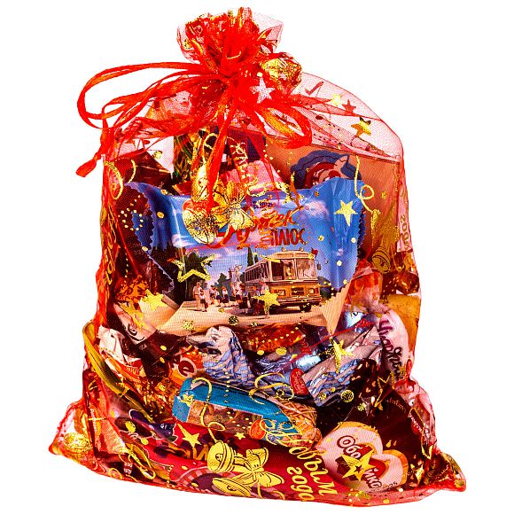 Сладкий новогодний подарок Мешочек Колокольчики