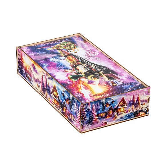 Сладкий новогодний подарок Снежный экспресс (малый)